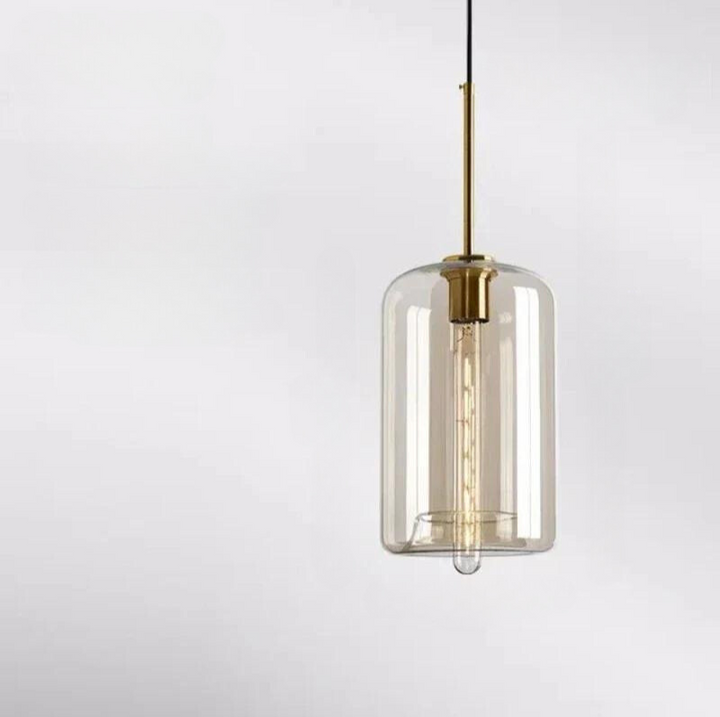 BowLift | NordicGlow – Elegant Scandinavian Glass Pendant Light
