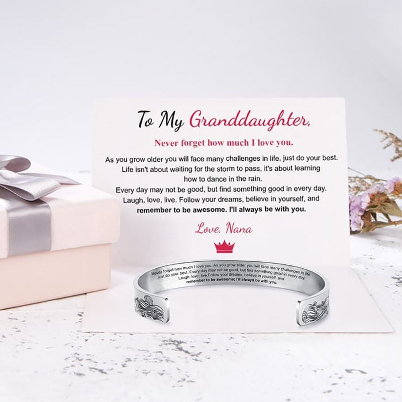 BowLift | For my granddaughter, I will always be with you bracelet