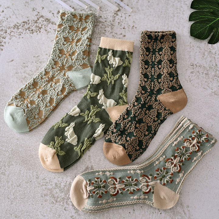 BowLift | Women's Floral Cotton Socks
