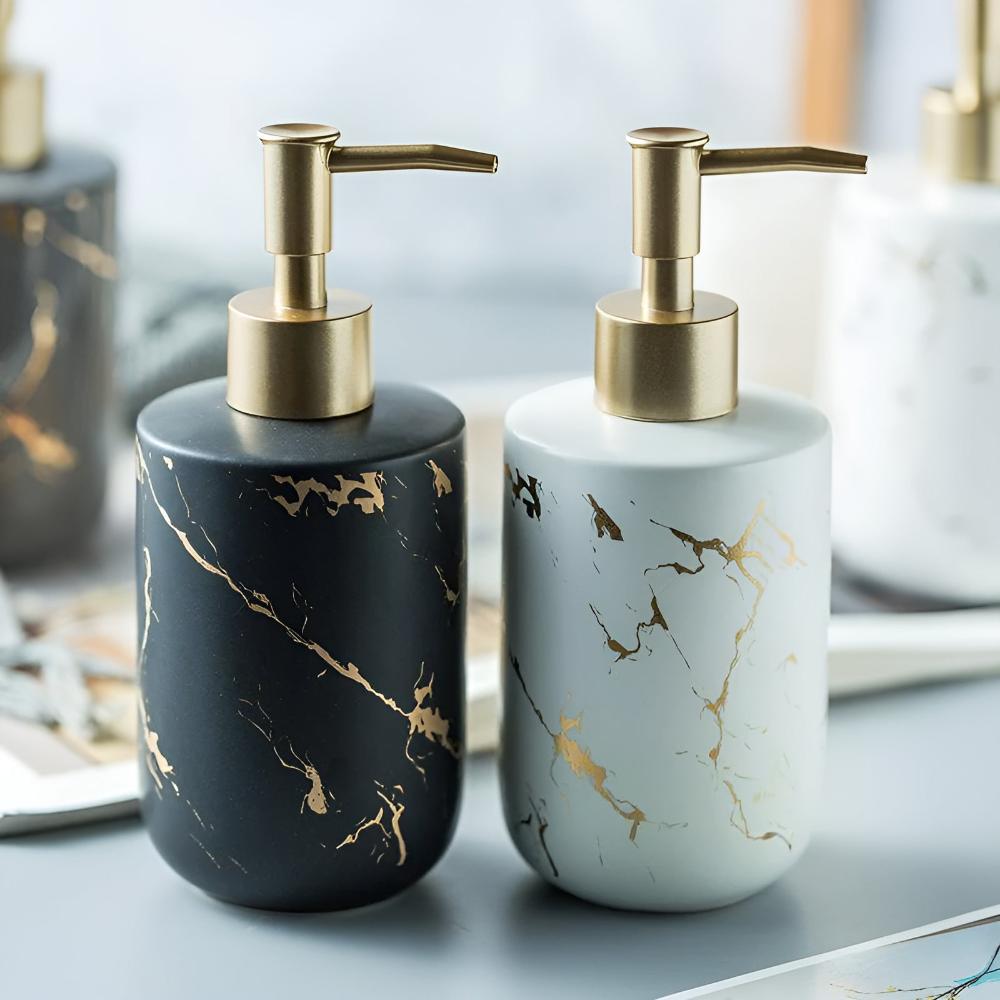 BowLift | Golden Marble Luxe Dispenser