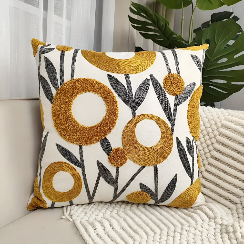 BowLift | Floral Essence Embroidered Cushion Cover