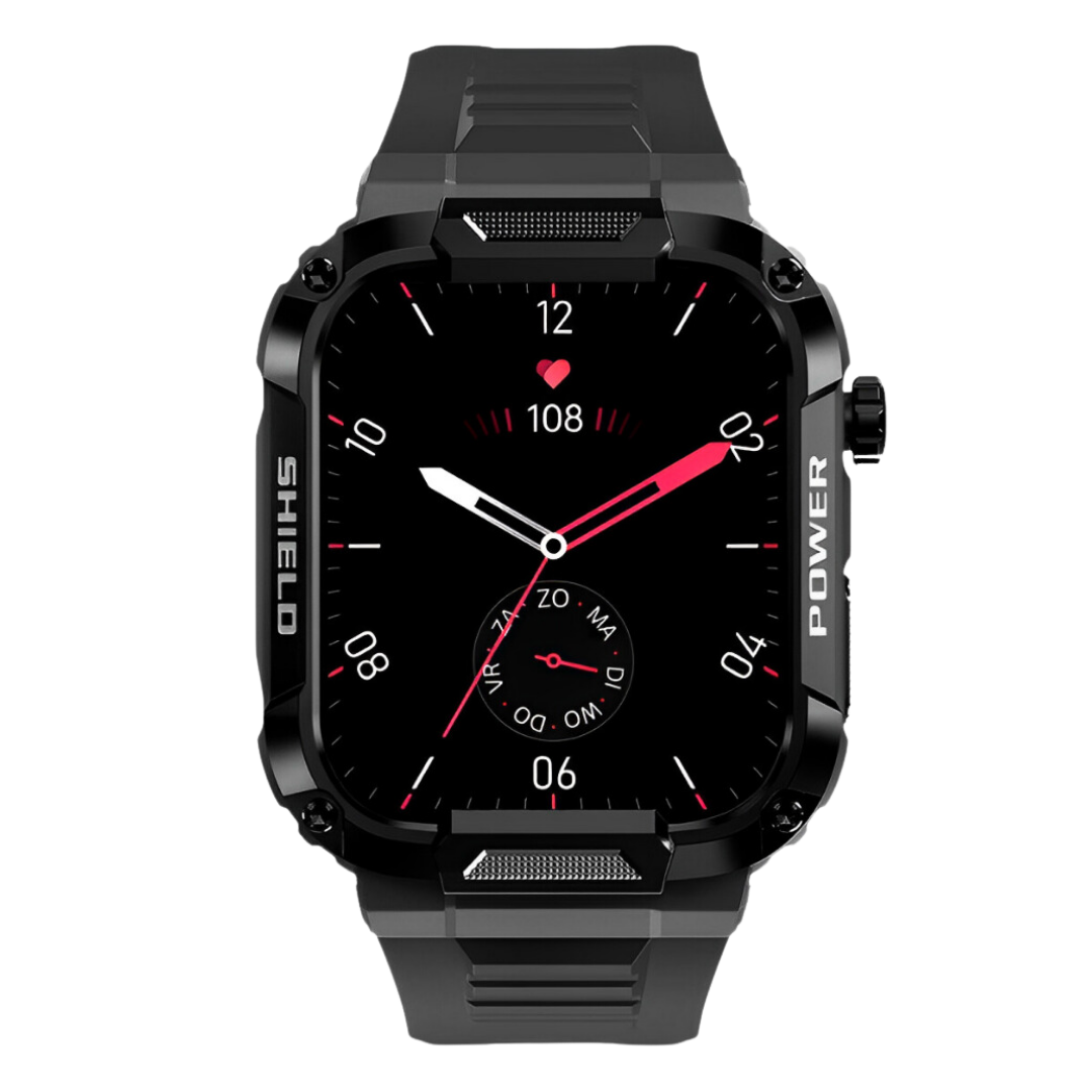 BowLift | IronPulse X1 Robust Smartwatch – Shock Resistant, Waterproof & Health Monitor
