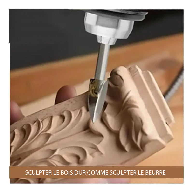 Drill set for wood sculptures | Bowlift