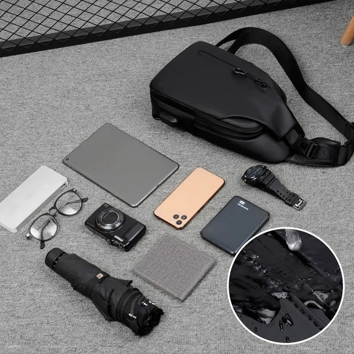 UrbanShield Waterproof Shoulder Bag with Anti-Theft Design | Bowlift