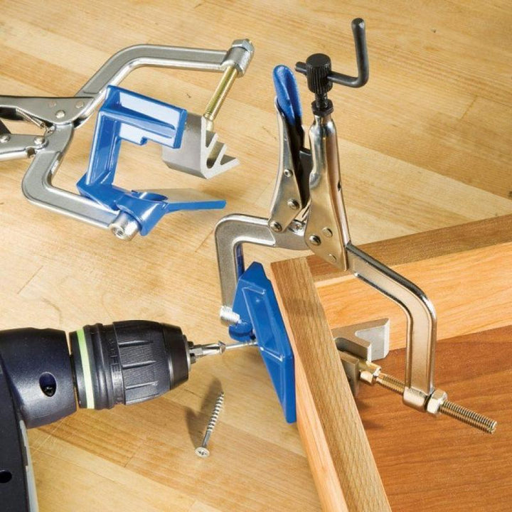 90-degree corner clamp and "T" support | Bowlift