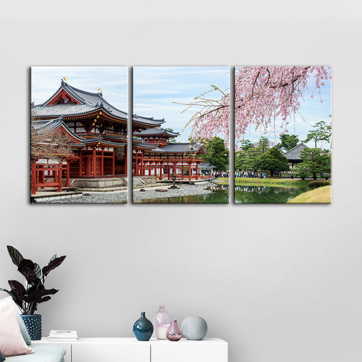 Temple Park 3 Piece - Canvas Wall Art Painting | Bowlift