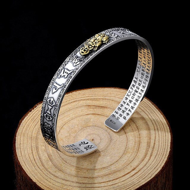 Seductive Silver Pixiu Bracelet for Wealth | Discover the Magic of Chinese Mythology Bowlift