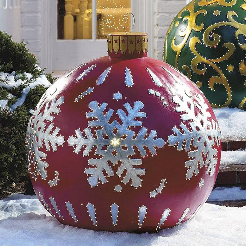 BowLift | Inflatable Christmas Ball Outdoor Decorated