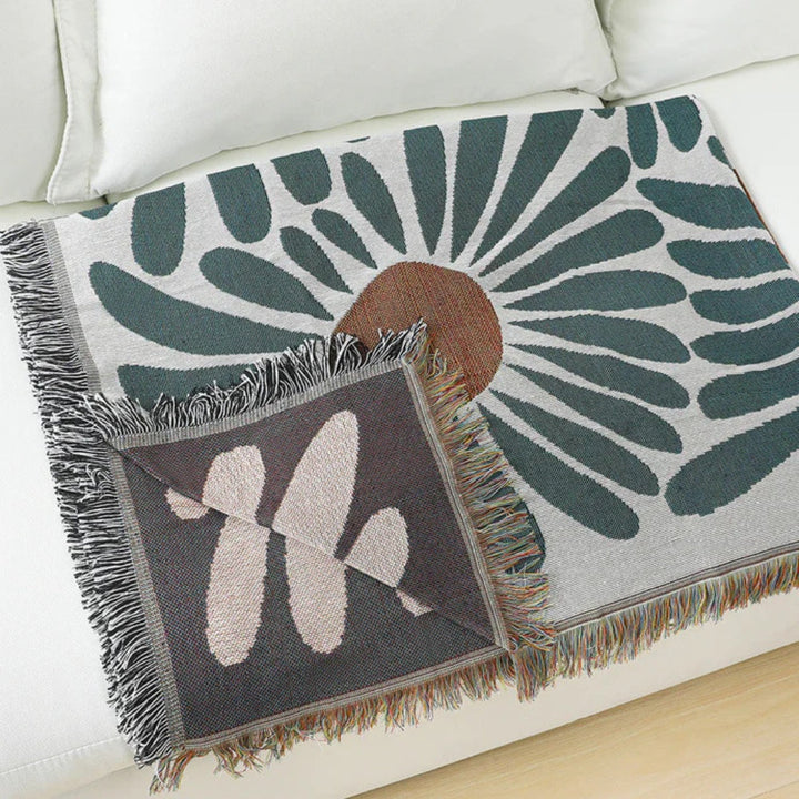 BowLift | Floral Daisy Woven Throw Blanket