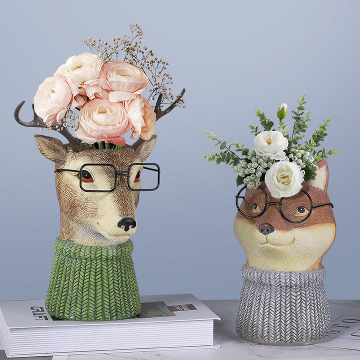Resin Animal Flower Pot | Bowlift