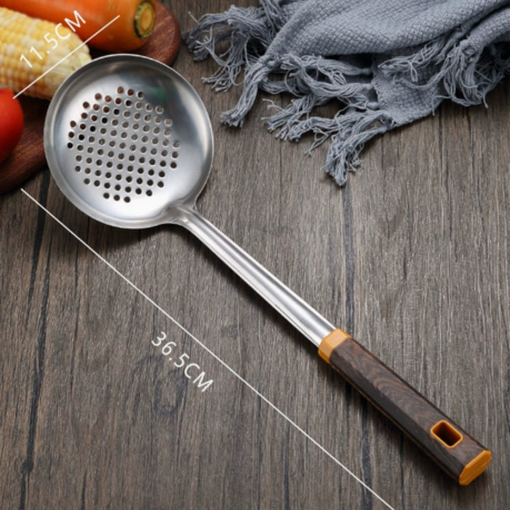 BowLift | Wood Grain Stainless Steel Utensils | 6pcs Set