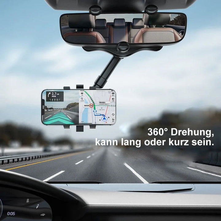 BowLift | Multifunctional Rotatable Car Rearview Mirror Phone Holder