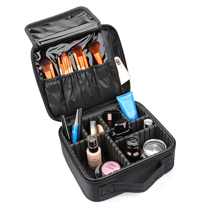 Makeup Cosmetic Storage Case with Adjustable Compartment | Bowlift