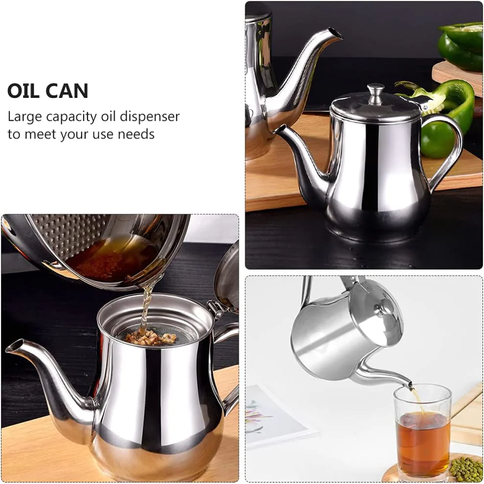 BowLift | Oil filter jug in stainless steel