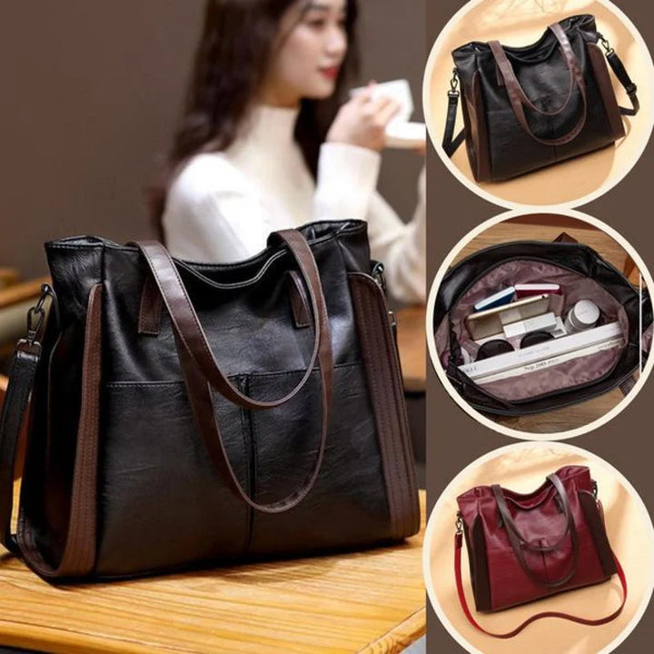 Women's tote bag made of soft leather with large capacity | Bowlift