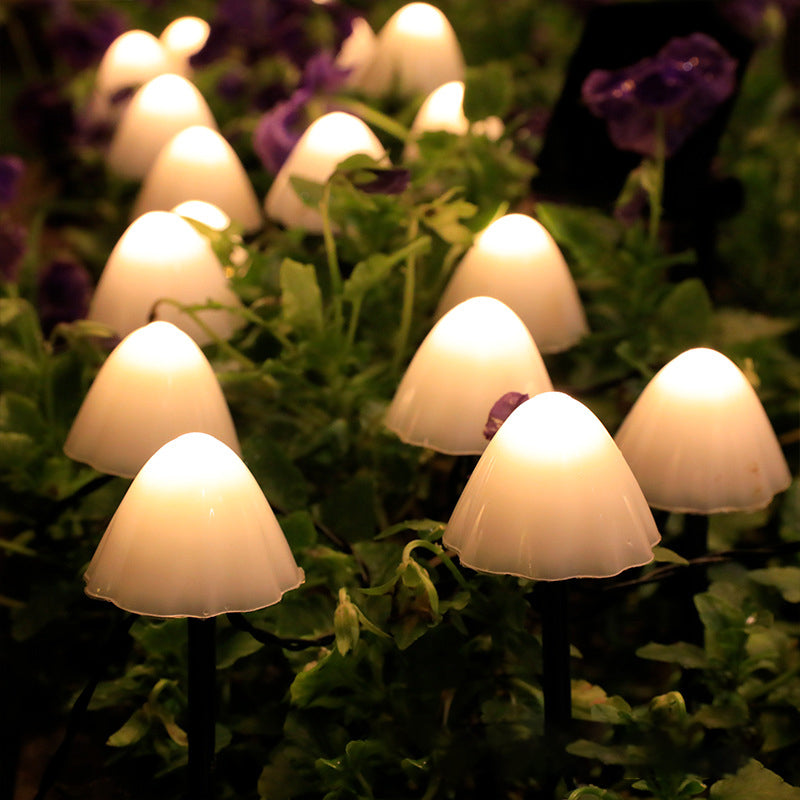 BowLift | LED Solar String Lights Ground Stake Mushroom Lights