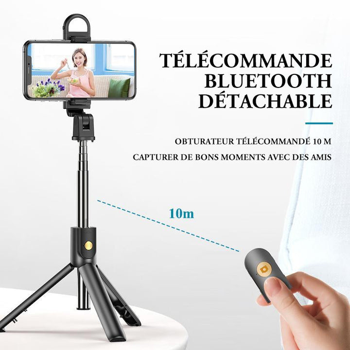 Tripod for selfie stick with Bluetooth remote control | Bowlift
