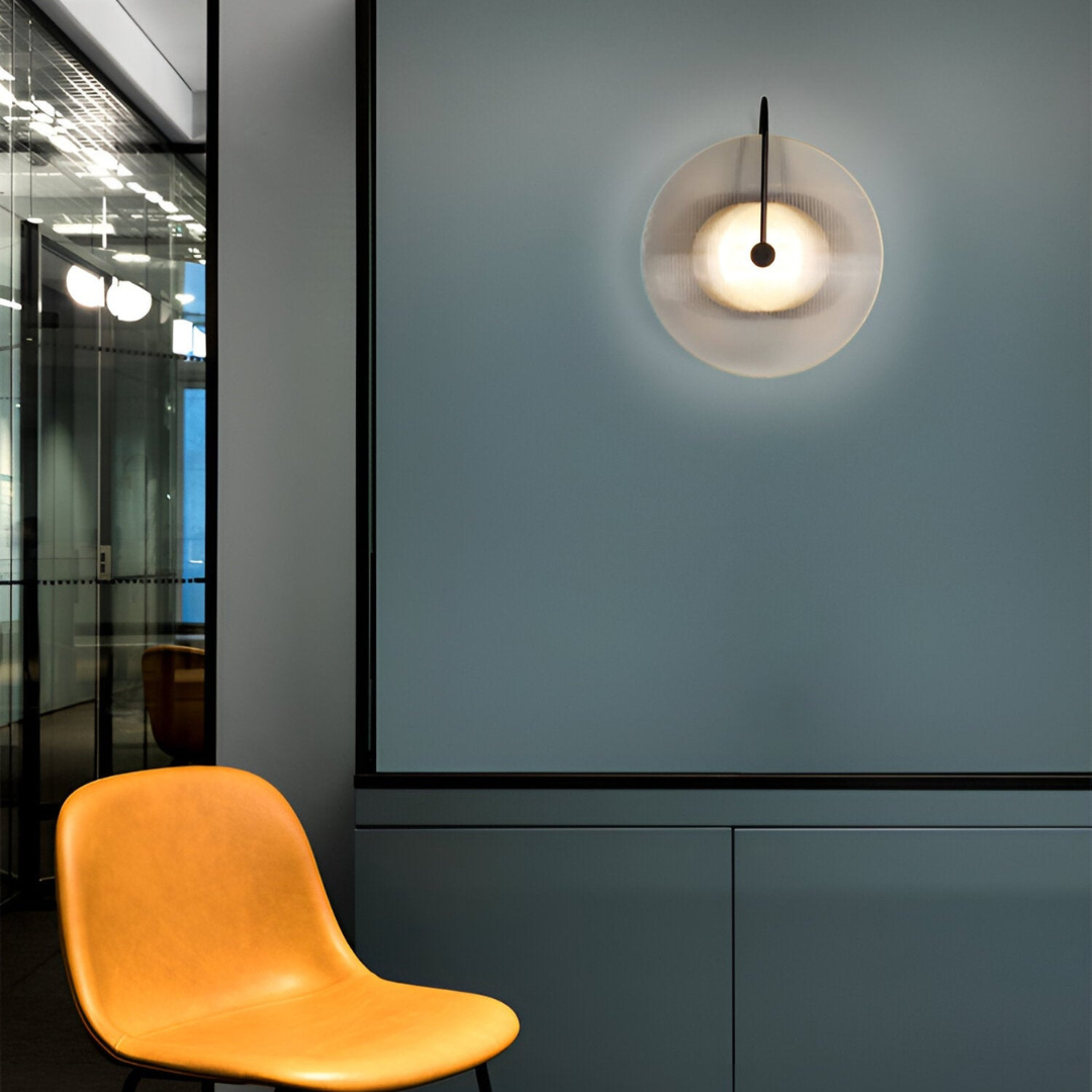 BowLift | Scandinavian Round Glass Wall Lamp