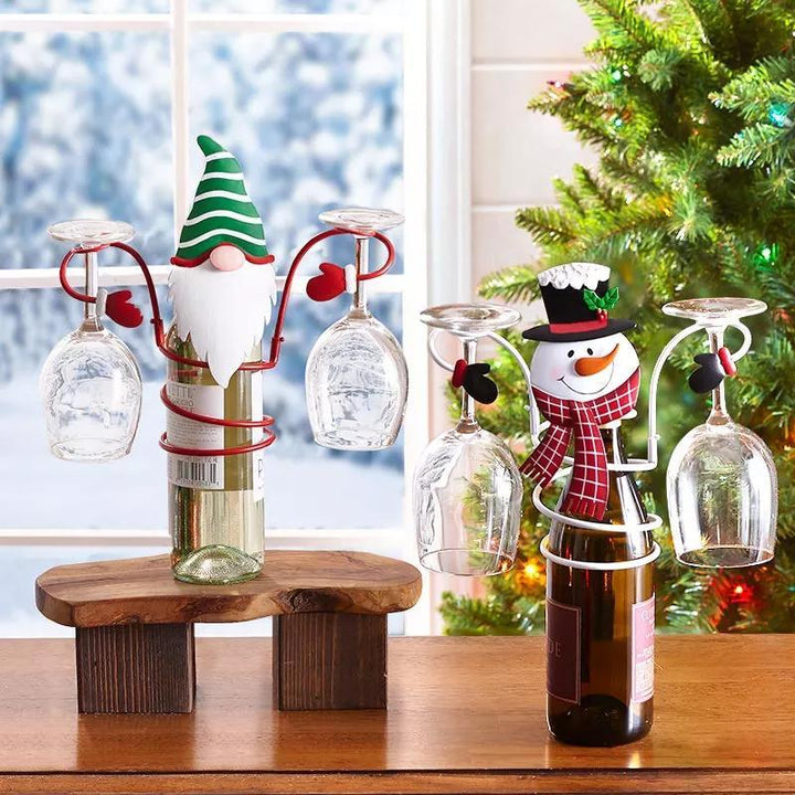Holiday Wine Bottle & Glass Holders | Bowlift