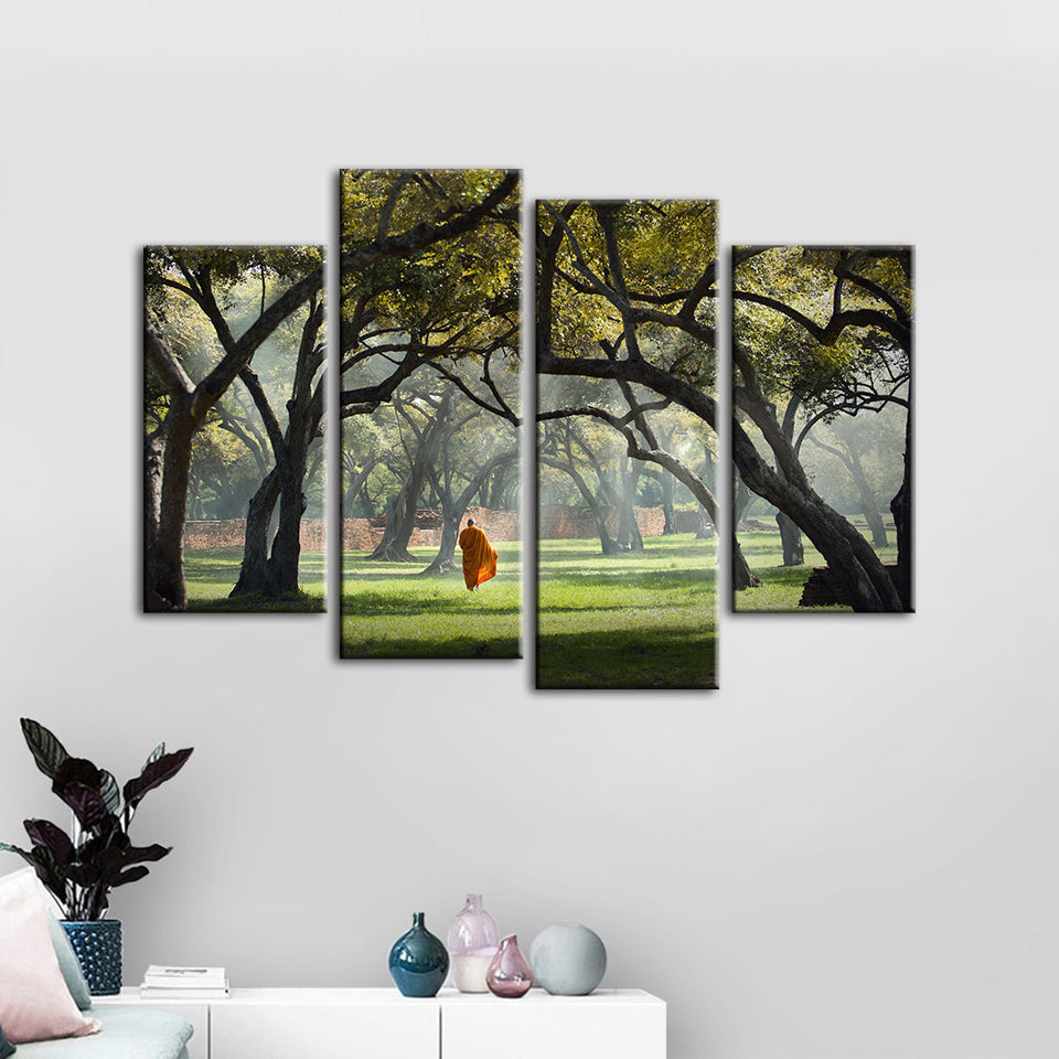 Walk The Earth 4 Piece - Canvas Wall Art Painting | Bowlift