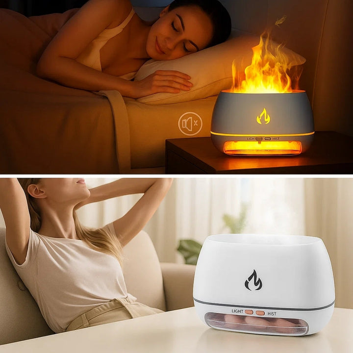 Relieves Dry Air and Aids Sleep – Himalayan Salt Crystal, Quiet Mist and Calming Home Air Wellness Bowlift