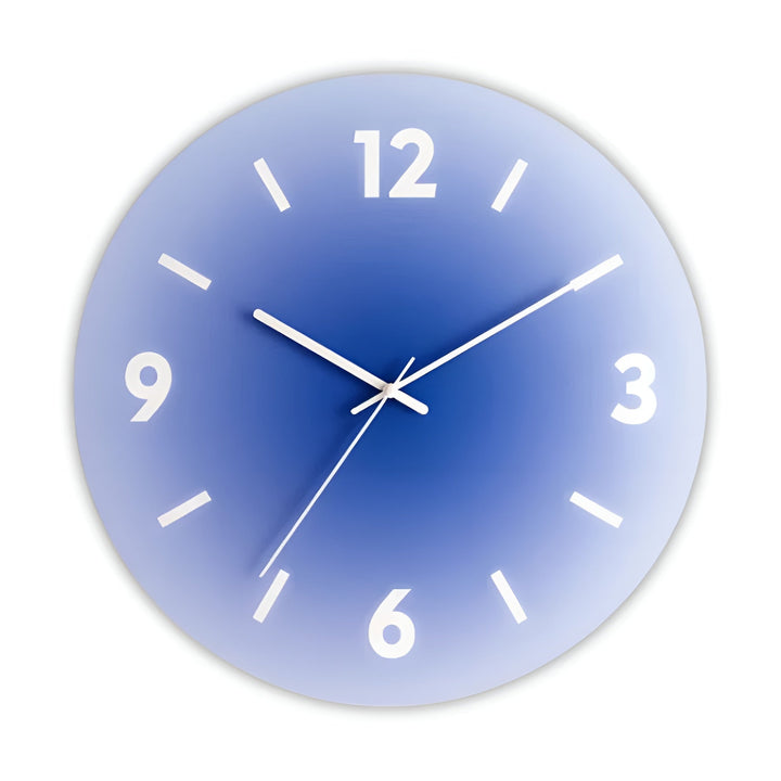 Glass Wall Clock – Modern Design with Sunset Motif | Bowlift