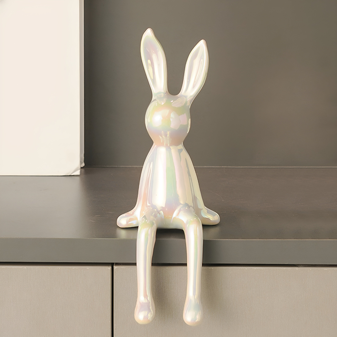 BowLift | Shiny Ceramic Rabbit Figurine