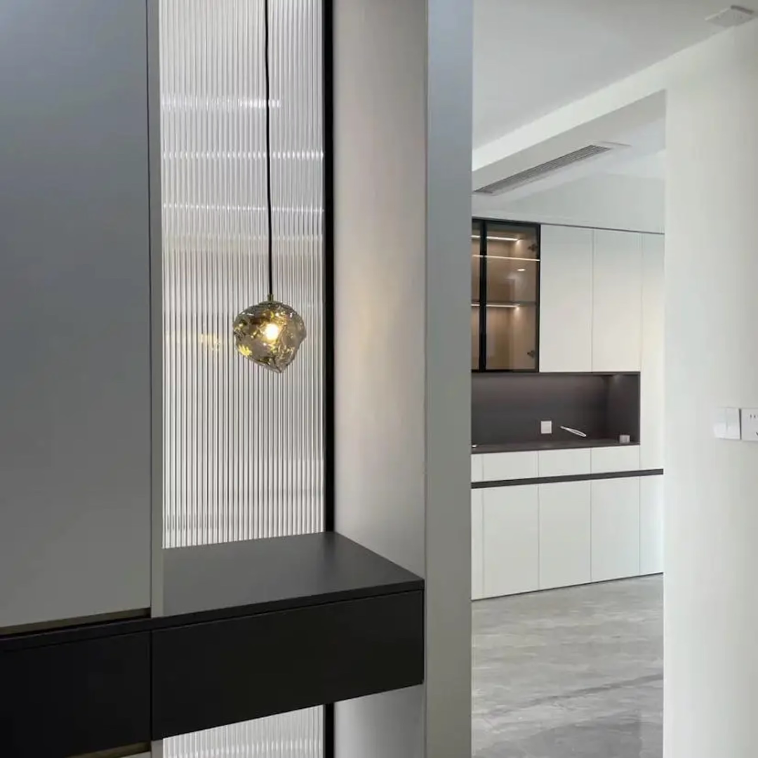 BowLift | Frostglow Glass Pendant Inspired by Ice Cubes