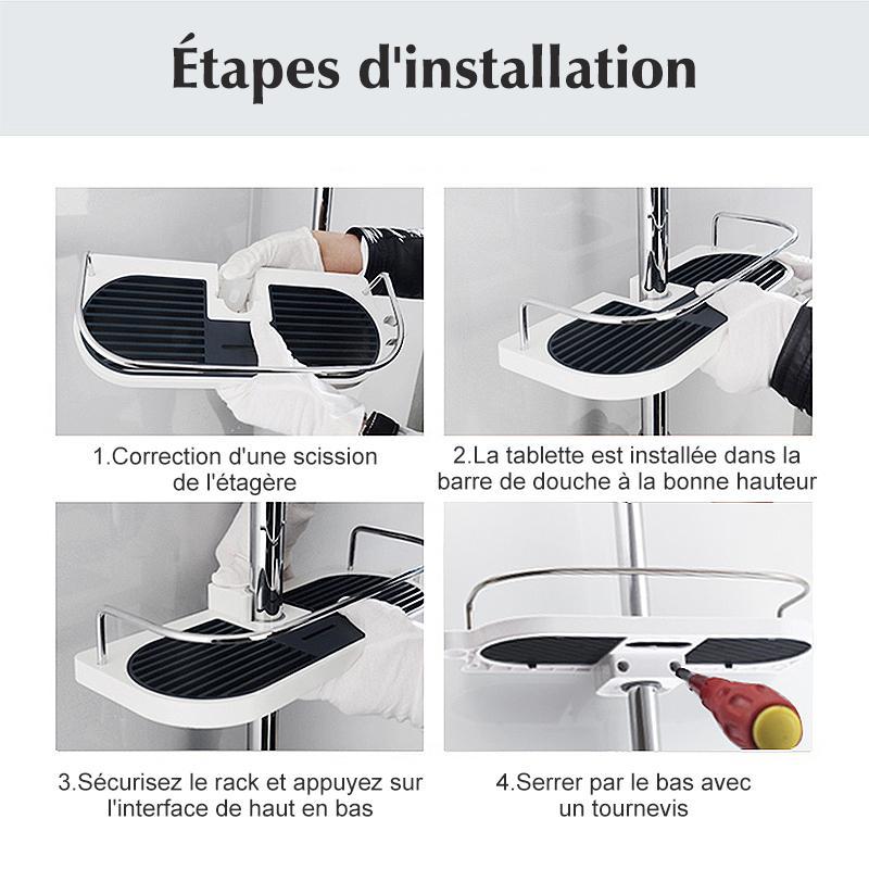 Multifunctional shower shelf | Bowlift