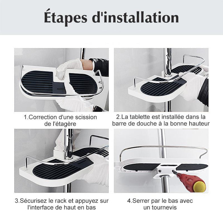 Multifunctional shower shelf | Bowlift