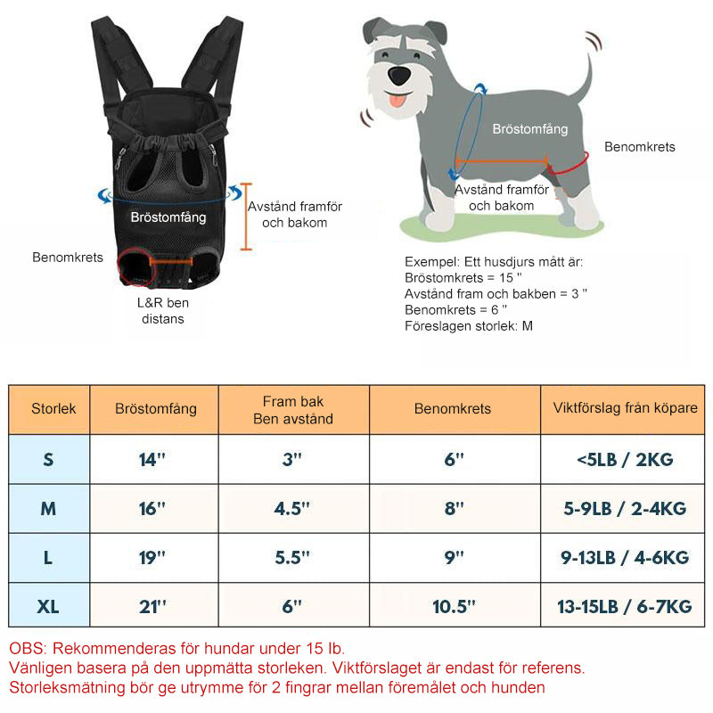 BowLift | Pet Backpack Front