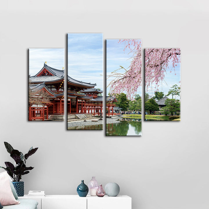 Temple Park 4 Piece - Canvas Wall Art Painting | Bowlift