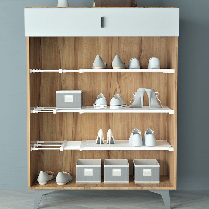 Expandable Closet Tension Shelf Storage Rack | Bowlift