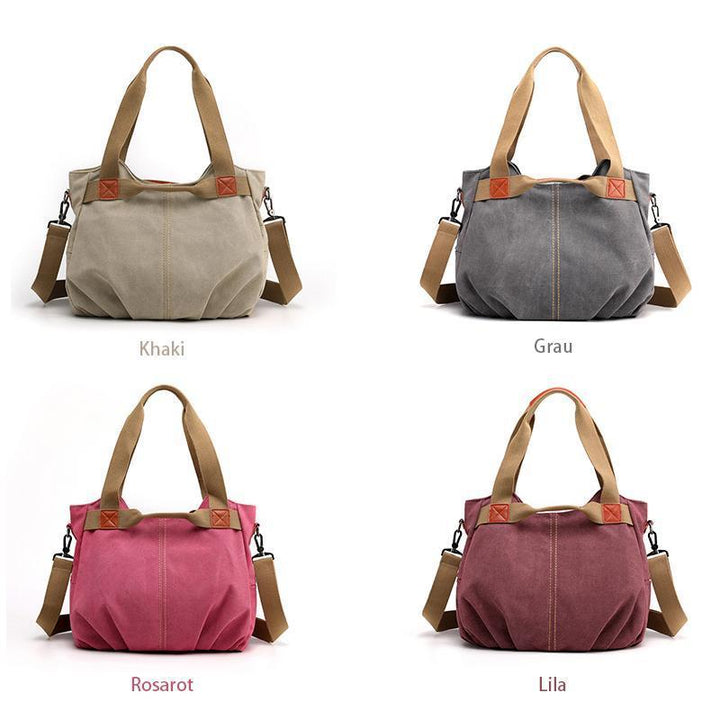 Sailcloth shoulder bag with large capacity | Bowlift