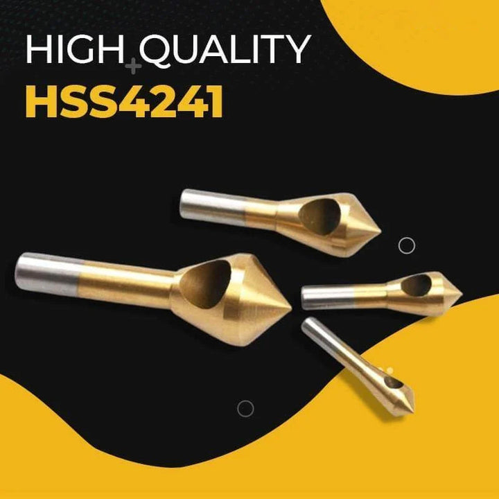 BowLift | Titanium Coated Countersink Chamfer Tool（4 PCS）
