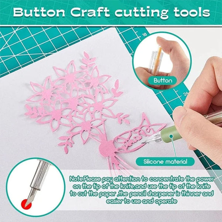 BowLift | Morandi Cartoon Pattern Student Universal Knife Pen