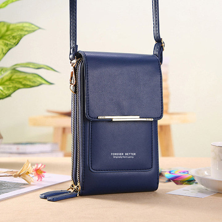 Anti-Theft Leather Bag with Touchscreen | Bowlift