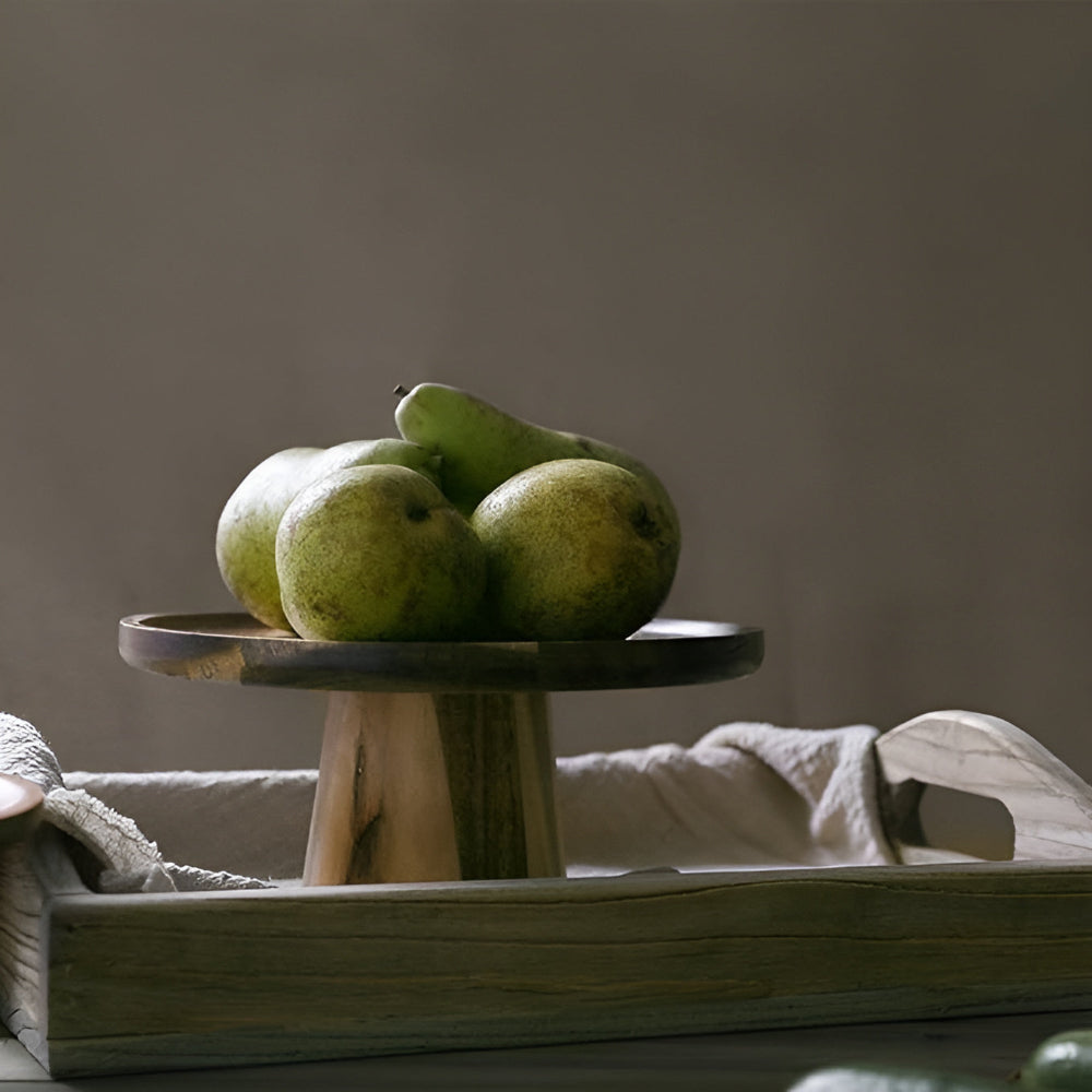 BowLift | High Stand Wooden Cake Plate