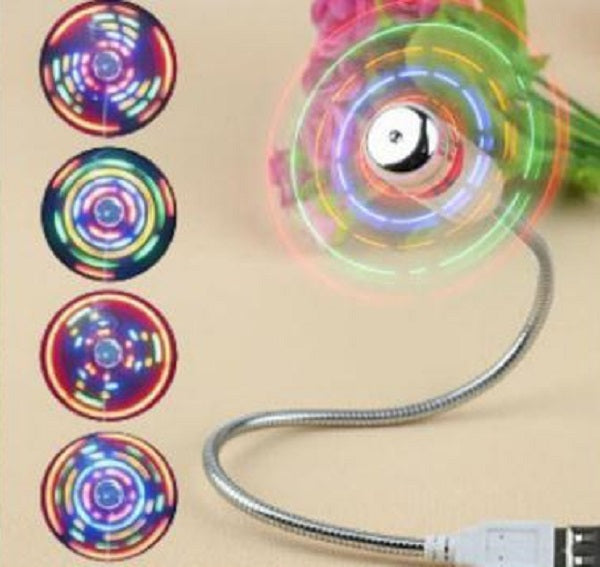 Flexible & Customizable LED USB Soft Fan with a Hidden Clock Face | Bowlift