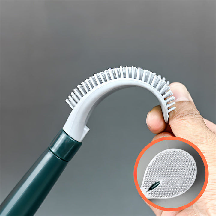 BowLift | Punch-free  Long Handle Silicone Toilet Brush