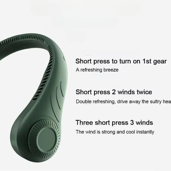 Portable Neck Fan - Hands-Free Cooling Fan for Personal Comfort | Bowlift