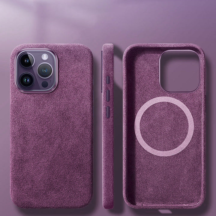 BowLift | Italian Alcantara Magnetic Case for Iphone