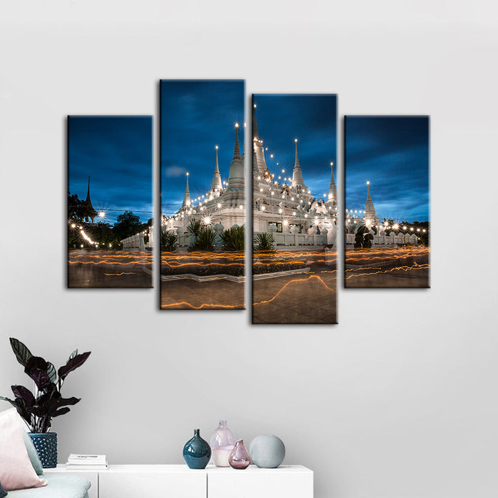 Shining Palace 4 Piece - Canvas Wall Art Painting | Bowlift