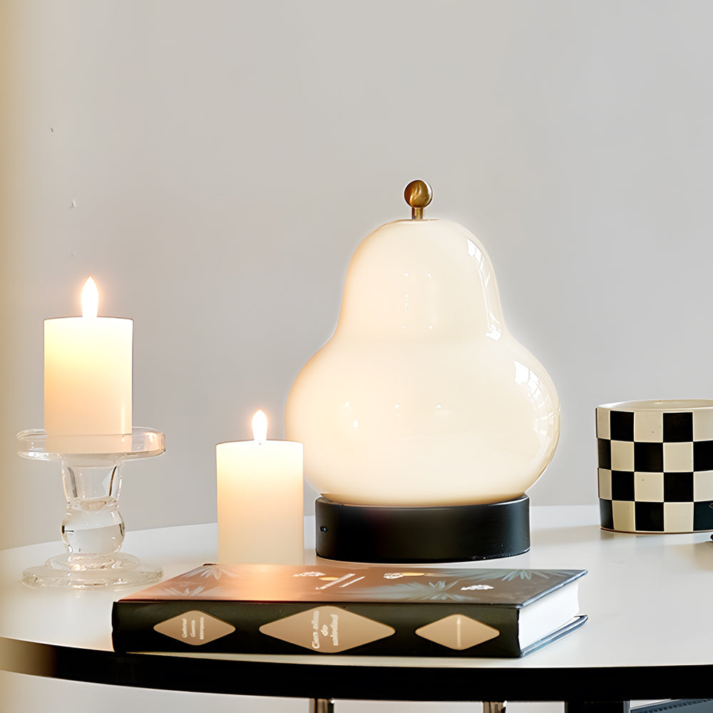 BowLift | Elegant USB Pear-Shaped Table Lamp with Dimmable LED