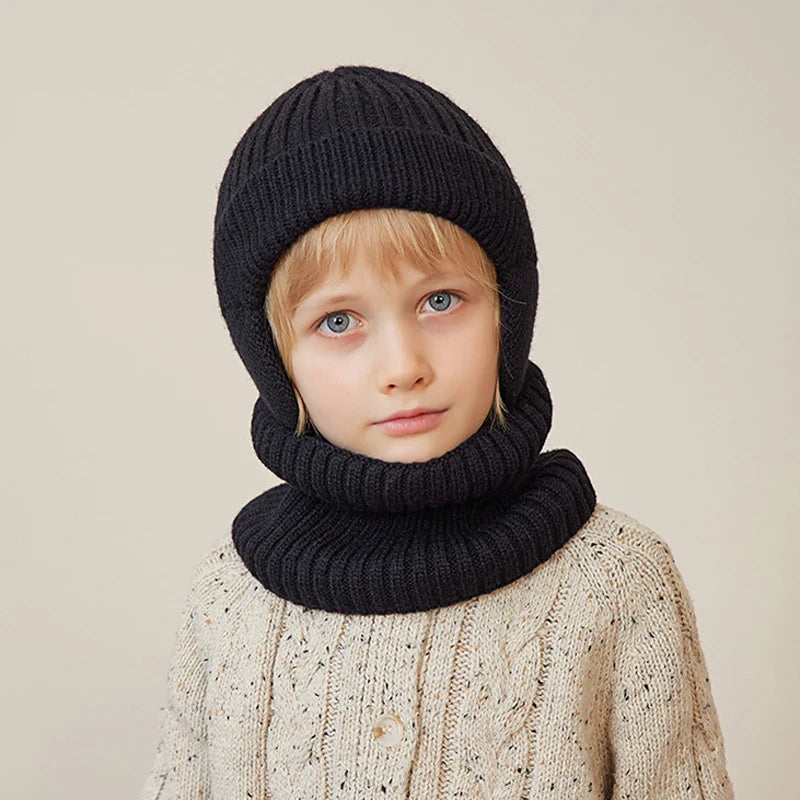 BowLift | Kids Winter Knitted Hat and Scarf Set with Plush Lining