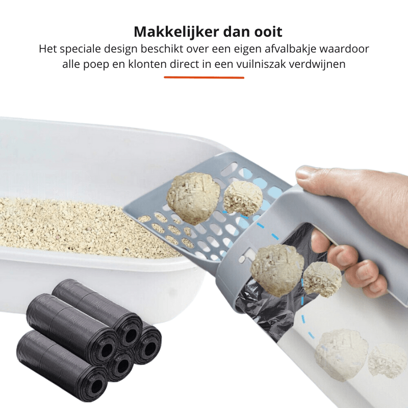 BowLift | EASYSCOOP – Cat scoop with integrated collection container for odor-free cleaning