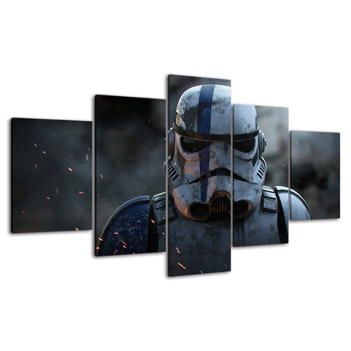 Stormtrooper Star Wars - 5 PieceCanvas Wall Art - High Definition Print | Bowlift