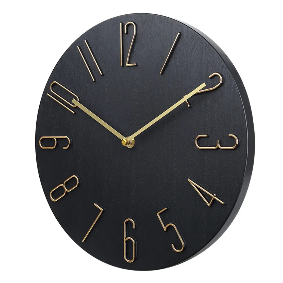 BowLift | Wall clock with colorful motif and elegant finish