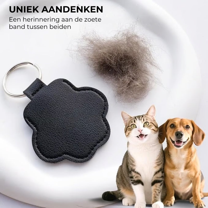 BowLift | PawMemorie Keychain – Memorial Pendant with Paw Print and Inner Compartment