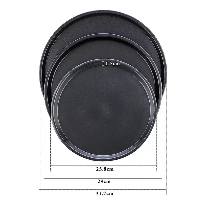 Set Of 3 Pizza Pan Non-Stick Bowlift